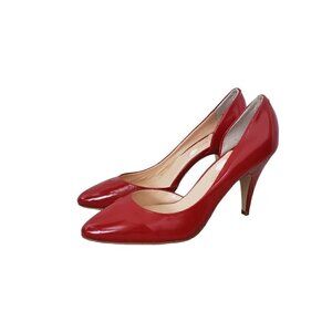 NEW Revolve Tony Bianco Red Patent Leather D'orsay Pumps